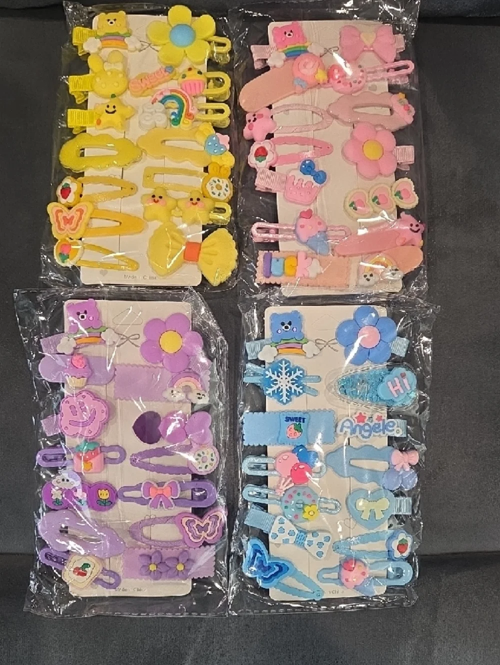 56 pcs Girl Hair Clip Set — Pastel